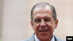 Belgium -- Russian Foreign Minister Sergei Lavrov arrives for a meeting at the Foreign Affairs Council, at the EU Council headquarter in Brussels, December 16, 2013