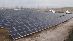 Armenia - A newly constructed solar power plant in Talin, 7Nov2017.