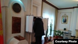 Екатеринбург шаарындагы шайлоо участогу. 15-октябрь, 2017-жыл