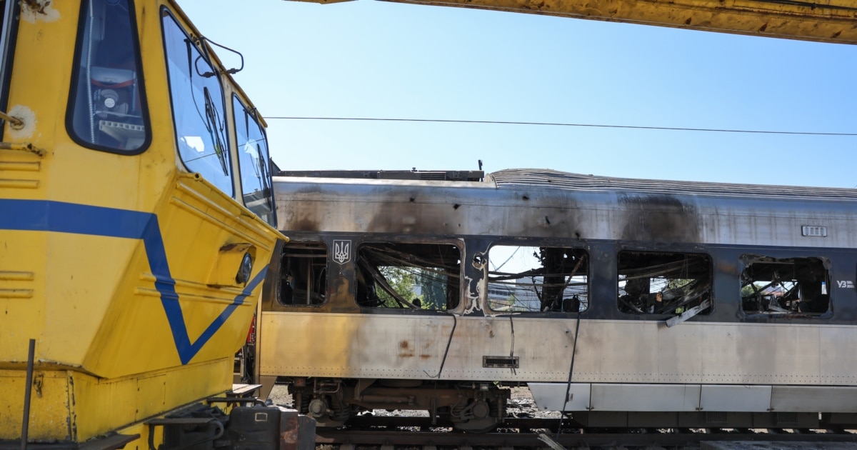 Russia Pounds Ukraine's Railways Again As Ukrainian Drones Strike Russia