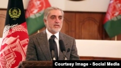 Afghanistan -- Afghan CEO Dr. Abdullah Abdullah in A gathering of Afghan officials in ARG according to مراسم تحلیف کمیشنران کمیسیون مستقل انتخابات attestation of the Election commission commissioners, 22 November 2016