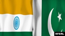 Indian and Pakistani flags