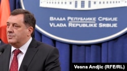 Milorad Dodik tokom nedavne posjete Beogradu, januar 2014.
