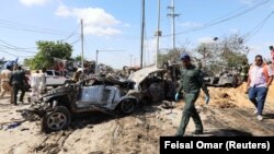 Imagine de la locul exploziei, Mogadishu, Somalia 