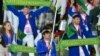 Делегация Туркменистана от церемонии открытия Олимпиады в Лондоне. 27 июля 2012 г
