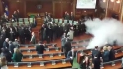 Kosovo Parliament Disrupted Again With Tear Gas Attack By Opposition