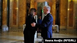 Nedeljko Čubrilović sa Majom Gojković 