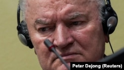 Bivši komandant Vojske Republike Srpske Ratko Mladić u sudnici prije izricanja žalbene presude Međunarodnog rezidualnog mehanizma UN-a za krivične sudove, Hag, 8. juni 2021.