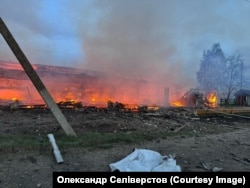Наступствы ўдару па сельскагаспадарчым прадпрыемстве 8 траўня