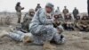 Armenia - U.S. military instructors train Armenian soldiers, 28Feb2014.