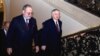 France - Armenian Foreign Minister Edward Nalbandian (R) arrives for a meeting with the OSCE Minsk Group co-chairs in Paris, 02Sep2012.