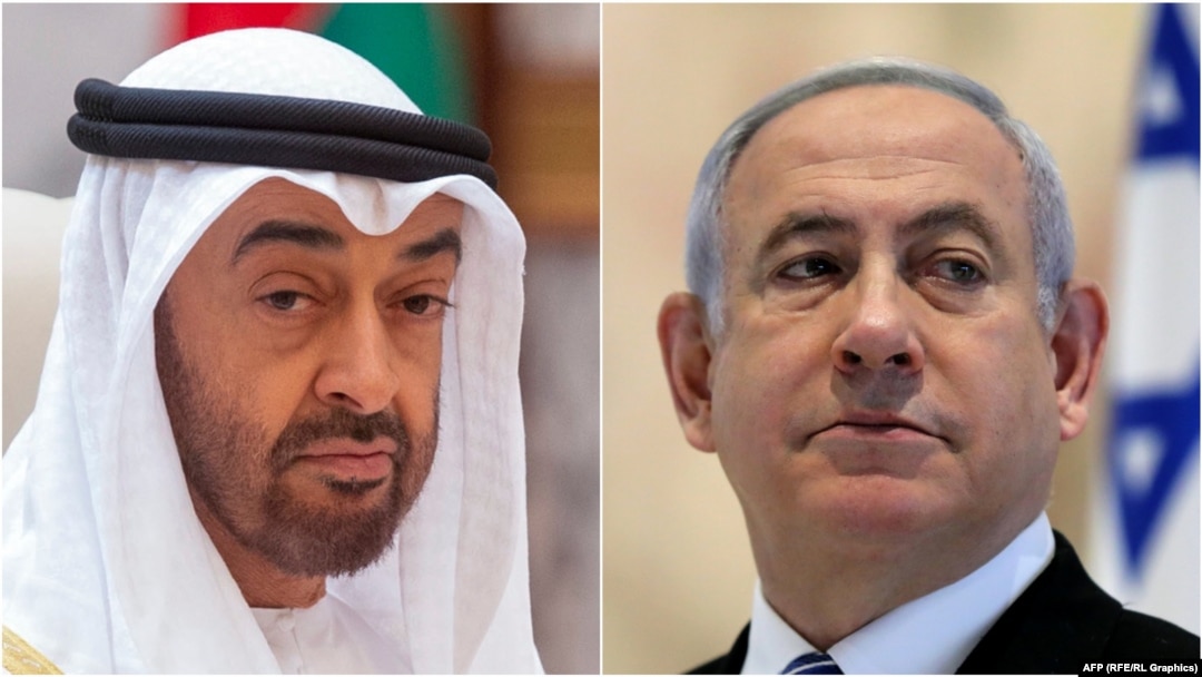 Prestolonaslednik Abu Dabija Muhamed al Nahjan i izraelski premijer Benjamin Netanjahu