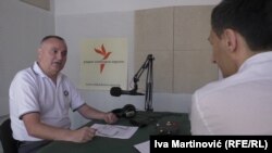 Sreto Malinović u beogradskom studiju RSE