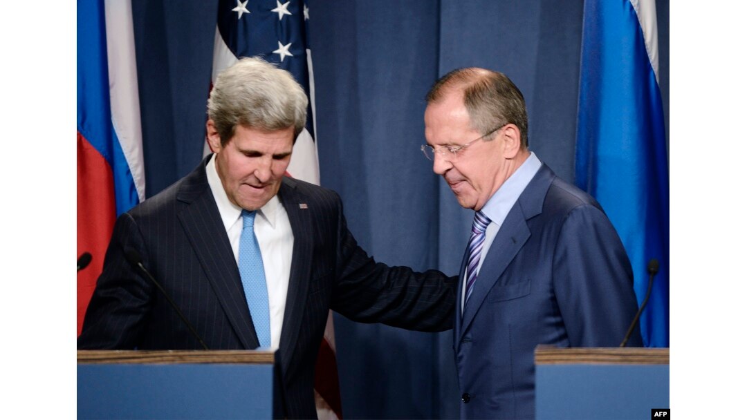 John Kerry və onun rusiyalı həmkarı Sergey Lavrov Cenevrədə Suriya düyününü açmağa çalışırlar - 12 sentyabr 2013