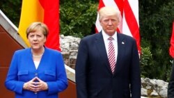 Канцлер Німеччини Ангела Меркель і президент США Дональд Трамп під час зустрічі «Групи семи» в Італії, 26 травня 2017 року