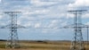 Қарағанды мен Теміртау қалалары арасындағы жоғары вольтті электр бағандары. Көрнекі сурет