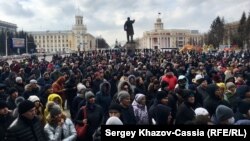 Митинг протеста в Кемерово после пожара в ТЦ "Зимняя вишня" (архивное фото)