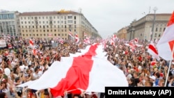 საპროტესტო გამოსვლები მინსკში. 23 აგვისტო, 2020