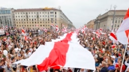 საპროტესტო გამოსვლები მინსკში. 23 აგვისტო, 2020