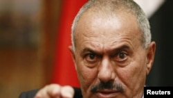 President Ali Abdullah Saleh was said to be lightly wounded in a rocket attack by opposition forces. 