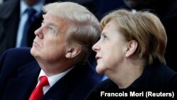 Американскиот претседател Доналд Трамп и германската канцеларка Ангела Меркел