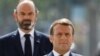 Premierul Edouard Philippe, în spatele președintelui Macron