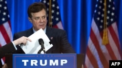 Paul Manafort, U.S. President Donald Trump's former campaign chairman (file photo)