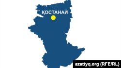 Қостанай облысының аумақтық картасы (Көрнекі сурет).