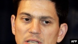 British Foreign Secretary David Miliband