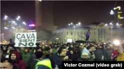 La protestul de astă seară la București