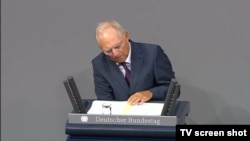 Wolfgang Schäuble (Foto: TV/Bundestag) 
