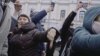 Russia, Moscow 'The Shame Of Russia': Protesters Vent Anger At State-Run TV screen grab