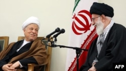 Akbar Hashemi Rafsanjani və Ali Khamenei