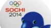 Posters with the logo of the 2014 Sochi Winter Olympics