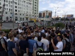 Акция протеста в Новосибирске