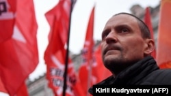 Russian left-wing opposition leader Sergei Udaltsov (file photo)