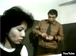 Актерлер Венера Нығматулина мен Владимир Толоконников «Әйел-Ғұмыр» фильмінде. 1991 жыл.