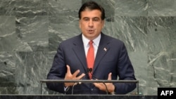 Михаил Саакашвили, президент Грузии. Нью-Йорк, 25 сентября 2012 года. 
