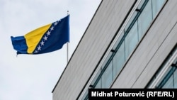 Zastava na zgradi Parlamenta BiH, Sarajevo