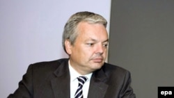 Дидье Рейндерс, Бельгияның сыртқы істер министрі. Брюссель, 29 қыркүйек 2008 жыл. 