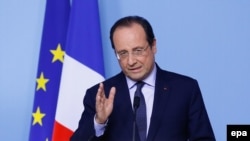 Выступление Франсуа Олланда после заседания лидеров стран "Большой семерки"
