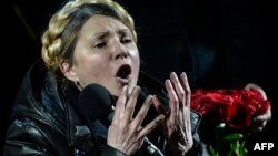 Юлія Тимошенко під час виступу на Майдані