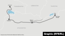 The proposed railway with the new route marked in broken lines.