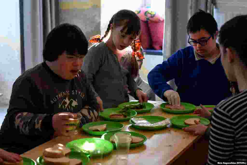 Georgia -- Down syndrome children. Tbilisi, 21Mar2019