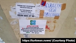 Stambulda Berdimuhamedowa garşy listowka peýda boldy