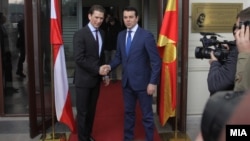 Средба на министрите за надворешни работи на Македонија и Австрија, Никола Попоски со Себастијан Курц.