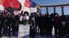 Народный сход в Южно-Сахалинске против передачи Курильских островов Японии 