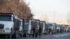 Truck drivers on Strike in Iran. File photo