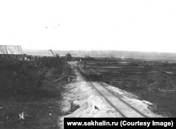 Железная дорога на Эхаби. 40-е гг.