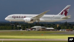 Qatar Airways авиаширкатига тегишли учоқ
